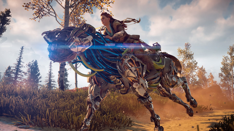 Illustration for article titled Horizon: Zero Dawn, análisis: ven por los dinosaurios robot, quédate por la brutal historia